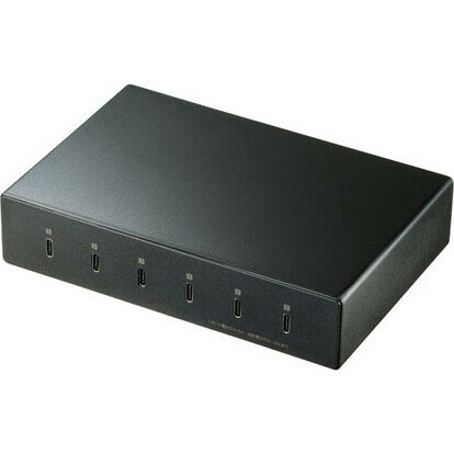 サンワサプライ USB Type-C充電器(6ポート・合計18A・高耐久タイプ) ACA-IP81 サンワサプライ USB Type-C充電器(6ポート・合計18A・高耐久タイプ) ACA-IP81