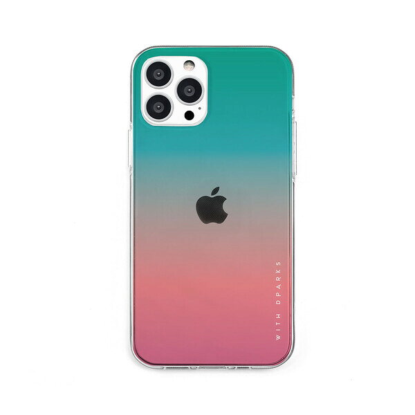 乐天商城 - Dparks iPhone 13 Pro（6.1インチ）用 背面カバー型 TPUクリアケース グラデーション（アップルミント） DS21181I13P