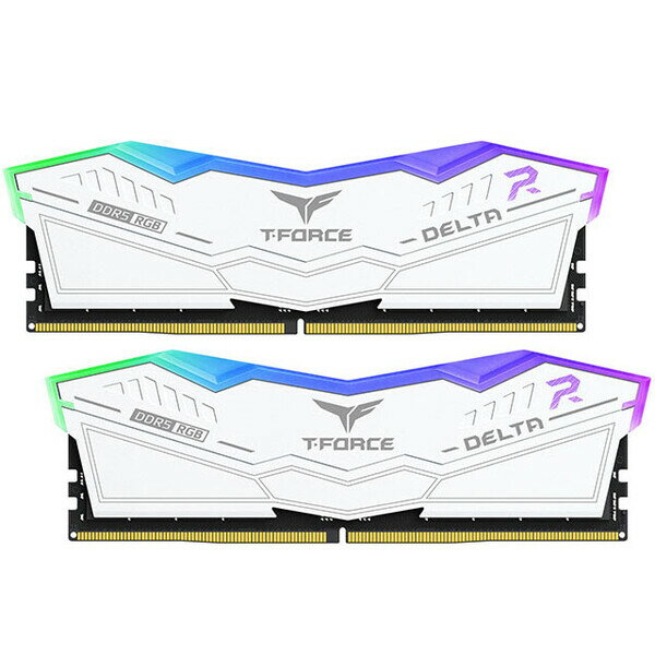 Team（チーム） PC5-51200 (DDR5-6400）288pin UDIMM 32GB（16GB×2枚） DELTA RGB DDR5 DESKTOP MEMORY F4D532G6400HC40BDC01