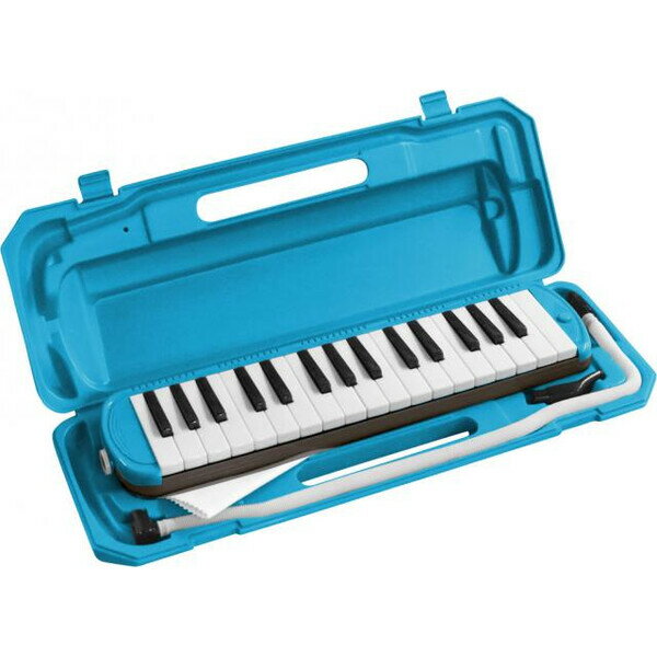 P3001-32K/NEON-BLUE KC 鍵盤ハーモニカメロディピアノ（ネオンブルー）【お名前/ドレミファソラシール付き】 Kyoritsu Corporation MELODY PIANO