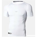 1358643-100-XL アンダーアーマー ヒートギアアーマー コンプレッション ショートスリーブ クルー(White・サイズ:XL(O)) UNDER A...