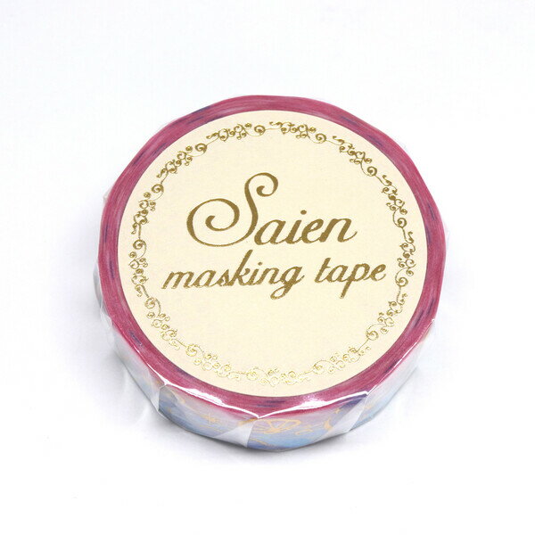 SAIEN マスキングテープ（箔シリーズ 金箔 マーメイド 15mm×7m） UR-3041