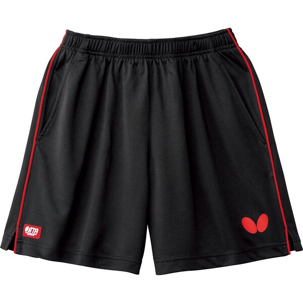 バタフライ 卓球用ゲームパンツ パステップ・パンツ2（レッド・サイズ：O） BUT-51970-006-O