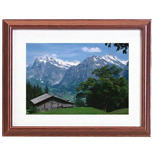 キング 木製額縁 すずかぜ 6切（ブラウン） モクセイF-スズカゼ-ブラウン6 King