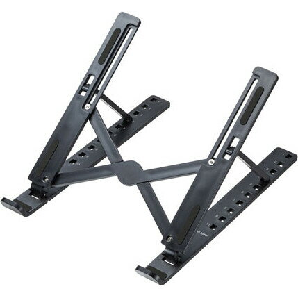 サンワサプライ ノートパソコン用モバイルスタンド（角度調整・折りたたみタイプ） PDA-STN53BK