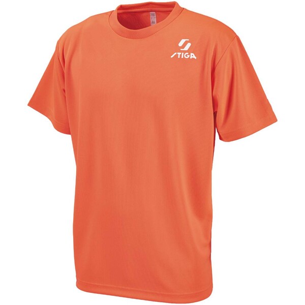 Shirts - STIGA（スティガ） 卓球用ウェア ユニセックスSTIGAロゴユニフォーム JP-I（ネオンオレンジ・サイズ：LL） STJ-1805020307