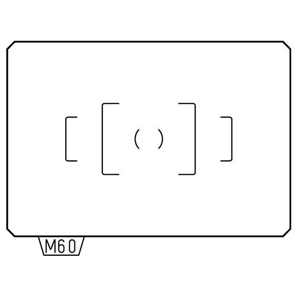 MF-60(K-7ヒヨウジユンマツト ペンタックス フォーカシングスクリーン「MF-60」（ケース付）