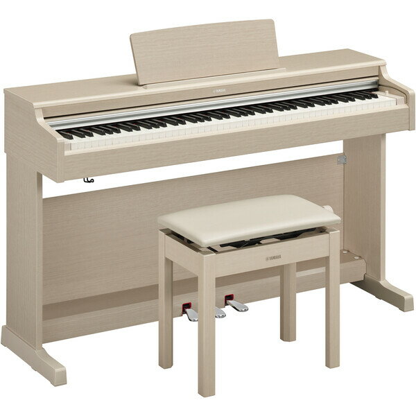 YDP-165-WA ヤマハ 電子ピアノ(ホワイトアッシュ調仕上げ)【高低自在椅子＆ヘッド...