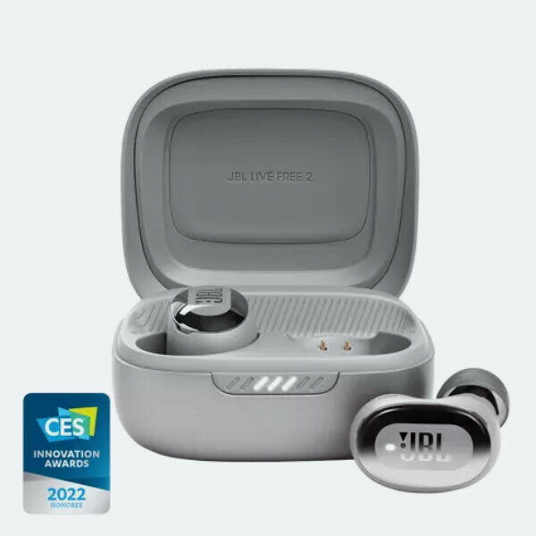 JBLLIVEFREE2TWSSIL JBL 完全ワイヤレス　Bluetoothイヤホン(シルバー) JBL LIVE FREE 2