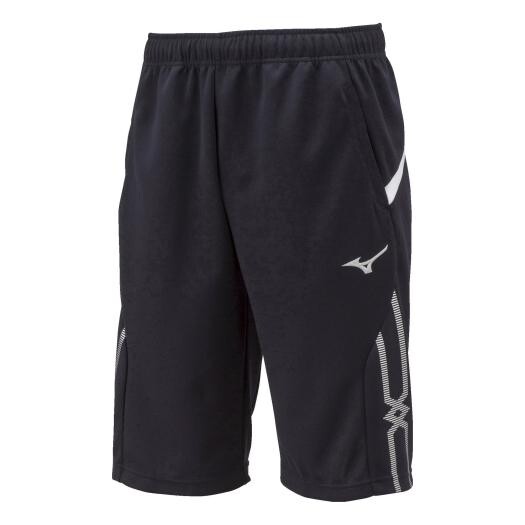 32MD211114M ミズノ MCライン　ウォームアップハーフパンツ（ディープネイビー×ホワイト・サイズ：M） MIZUNO