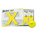 SRIXON-X3-YE-12P ダンロップ　スリクソン スリクソン X3 ゴルフボール 1ダース 12個入り(イエロー) DUNLOP SRIXON その1