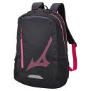 63JD200997 ミズノ バックパック(1本入れ)（ブラック×ピンク サイズ：20L） MIZUNO