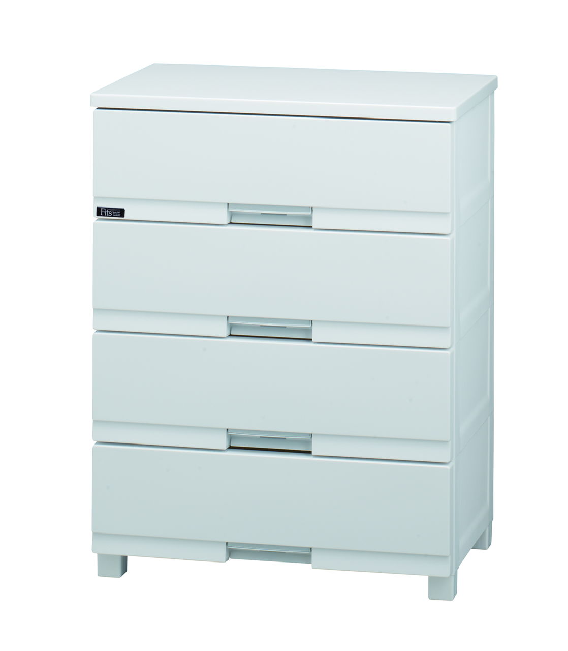 High Chest - 天馬 フィッツプラスプレミアム　幅65cm　4段（セラミックホワイト） FP6504/WH(PREMIUM) テンマ Fits 最大外寸(約)：幅65×奥行41×高さ85cm チェスト・タンス 完成品 [FP6504WHPREMIUM]