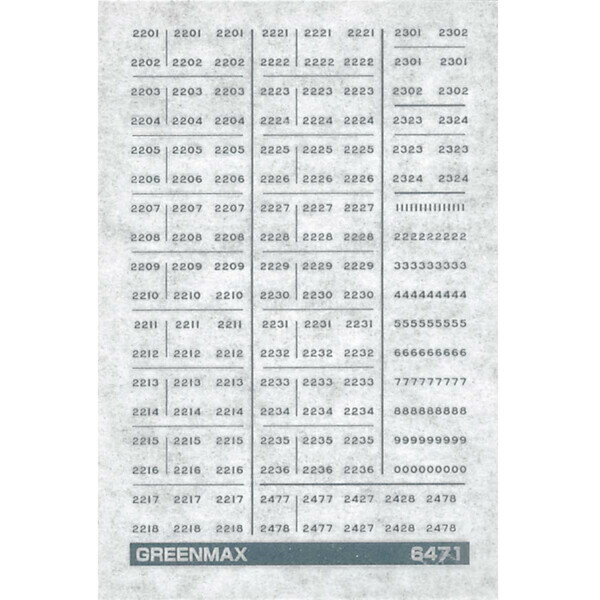 ［鉄道模型］グリーンマックス (Nゲージ) 6471 小田急2200（2220）形対応（メタリック）車両マーク