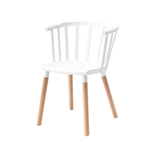 東谷 チェア(ホワイト・幅54.5×奥行54.5×高さ75cm) CL-483WH [CL483WH]