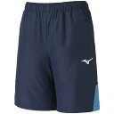 N2JD201182XL トレーニングクロスハーフパンツ（ドレスネイビー×サックス・サイズ：XL） MIZUNO