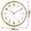 エルコミューン 掛け時計（XANTS） EL COMMUN / BAUHAUS Fonts Wall Clock 78-493663 [78493663]【返品種別A】