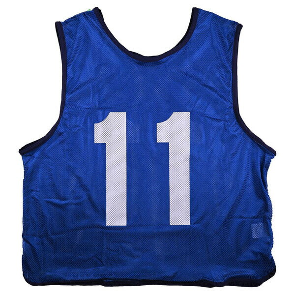 【返品種別A】□「返品種別」について詳しくはこちら□数字の視認性がいいエバニューのビブス◆球技におけるゲームベストに限らず用途が広がる◆運動会の決勝審判係でも大活躍◆両面プリント◆一般用フリーサイズ■　仕　様　■背番号：No.11カラー：青...