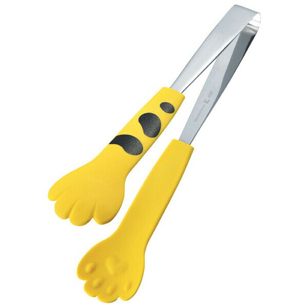 【返品種別A】□「返品種別」について詳しくはこちら□調理にも使いやすい！　万能トング◆耐熱温度220度◆かわいい猫の手がしっかり料理をきゃっち！　■　仕　様　■カラー：黄本体サイズ：幅5×全長24cm（板厚=2.2mm）材質…　本　体：ステ...