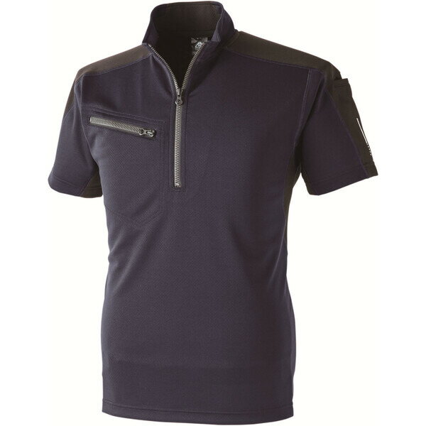 シーズクラブ 1721 ZIP半袖ポロ(コン 3L) 1721-02-3L C's CLUB