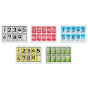 エバニュー 数字シール 5色組 EKU400(エバニユ) EVERNEW