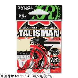 タリズマン HTA053 1サイズ TCブラック 9ホン RYUGI タリズマン HTA053 1サイズ TCブラック(9本) リューギ TALISMAN マス針 フィネスフック