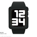 アピロス Apple Watch Series 6/5/4/SE 40mm用 バンドケース（ブラック） EYLE（アイル） XEA04-TL-BK