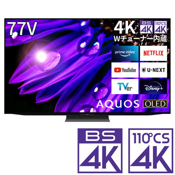 ɸ_AꥢΤߡ˥ƥӡ77 4T-C77EQ1 㡼 77 ͭELѥͥ Ͼ塦BS110CSǥ4K塼ʡ¢ƥ (USB HDDϿб) Google TV ǽ4KбAQUOS