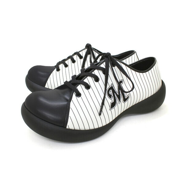 BCFS6901LM-WHTBLK-M RegettaCanoe 千葉ロッテマリーンズ リゲッタカヌー コラボ スニーカー（ホワイト×ブラック・サイズ：M） リゲッタカヌー　ロゴスニーカー　メンズ