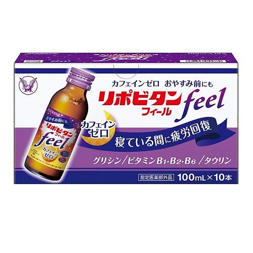 リポビタンフィール　カシスグレープフルーツ風味　カフェインゼロ100mL×10本 大正製薬 リポビタンフイ-ル 100MLX10