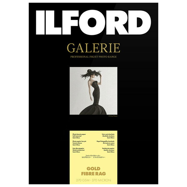 イルフォード インクジェット用紙 ゴールドファイバーラグ A4 25枚 ILFORD GALERIE GOLD FIBRE RAG ギャラリー ファインアートバライタ ゴールドファイバーラグ 433287