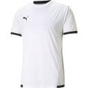 PAJ-705150-04-S プーマ サッカー・フットサル用 ジュニア ゲームシャツ（プーマホワイト・サイズ：S） PUMA TEAMLIGA