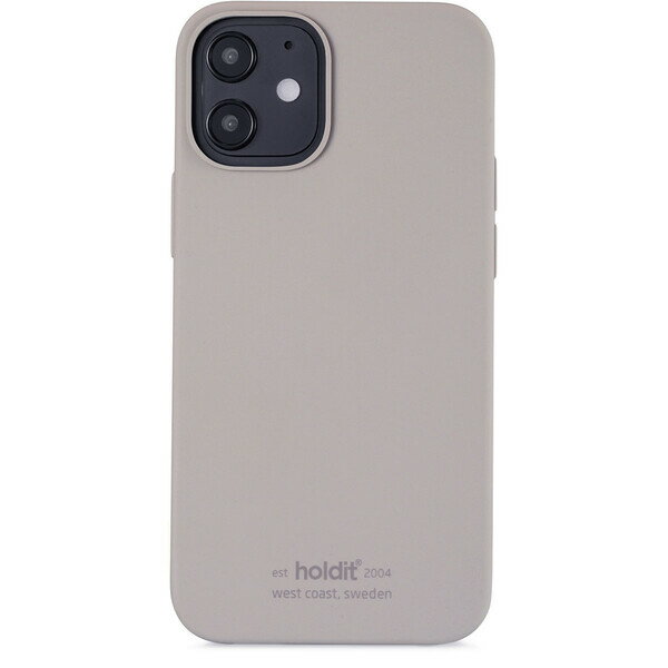 Holdit（ホールディット） iPhone12mini用 ソフトタッチシリコンケース (トープ) Holdit 14765