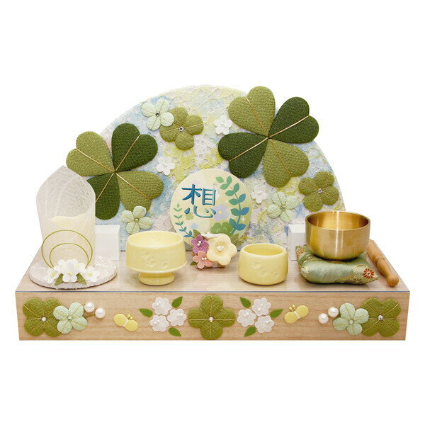 China Ornaments - 京都 リュウコドウ コンパクト祭壇 金襴 想 クローバー 057-0049 ペット葬 [0570049リユウコドウ]
