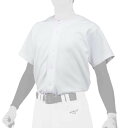 12JC2F6001XO ミズノ 野球　練習用ユニフォームシャツ　（ホワイト・サイズ：XO） MIZUNO　GACHIユニフォーム