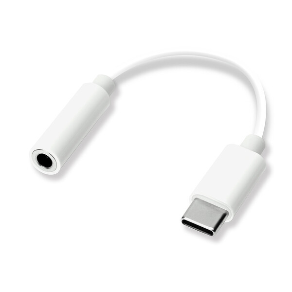 Rakuten - PGA Premium Style 3.5mmイヤホン変換アダプタ for USB Type-C（ホワイト） PG-35CCN02WH