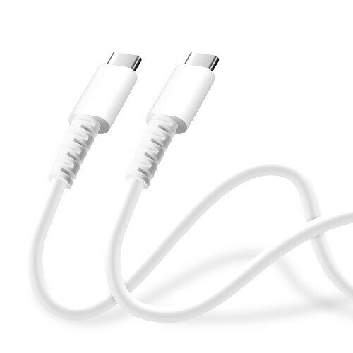 PGA 充電/通信 やわらかケーブル USB-C to USB-C 1.2m(ホワイト) PG-YWCC12WH PGA 充電/通信 やわらかケーブル USB-C to USB-C 1.2m(ホワイト) PG-YWCC12WH