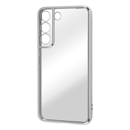 レイアウト Galaxy S22(SC-51C/SCG13)用 メタリックケース Perfect Fit(メタリック/シルバー) RT-GS22PFC2/SVM レイアウト Galaxy S22(SC-51C/SCG13)用 メタリックケース Perfect Fit(メタリック/シルバー) RT-GS22PFC2/SVM
