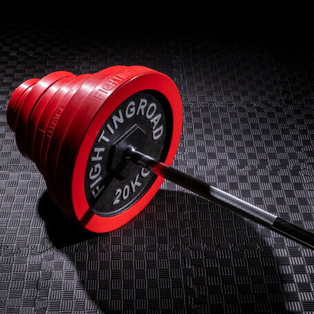 FR 841FR20CM5647 ファイティングロード 高品質マット　バーベルセット　ラバータイプ（70kg）【他商品との同時購入不可】 FIGHTING ROAD [841FR20CM5647]