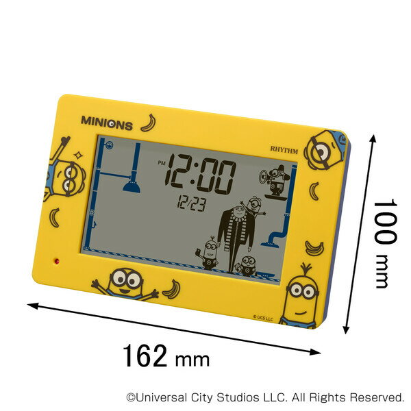 リズム 目覚まし時計 アラームデジタルR82/ミニオン 8RDA82ME33 [8RDA82ME33]【返品種別A】