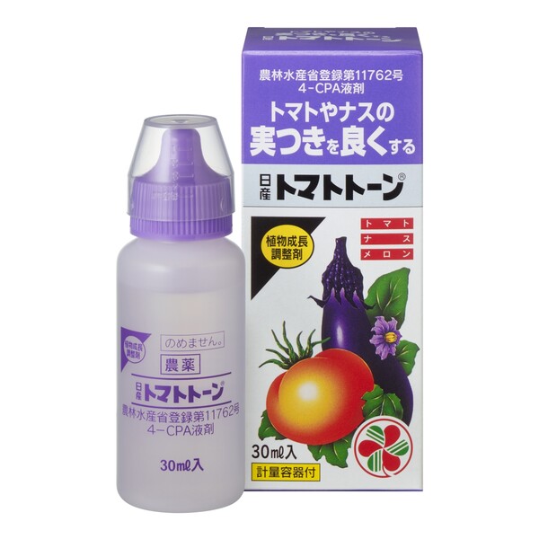 植物成長調整剤 トマト　なす　ナス　茄子　とまと 植物成長調整剤 日産トマトトーン 30ml 計量容器付 住友化学園芸 トマトト-ン30ML