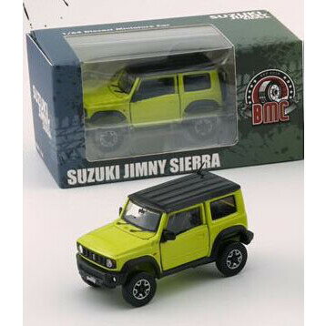 BM CREATIONS 1/64 スズキ ジムニー (JB74) 2019 キネティックイエロー/ブラックトップ RHD【64B0269】 ミニカーのサムネイル