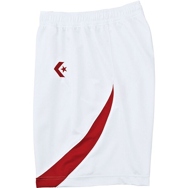 CB281801Y-1164-L コンバース ゲームパンツ(ホワイト/レッド・サイズ:L) CONVERSE