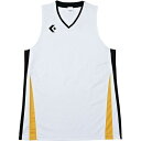 CB281701-1119-XO コンバース メンズゲームシャツ(ホワイト/ブラック・サイズ:XO) CONVERSE