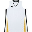 CB381701-1119-SS コンバース レディースゲームシャツ(ホワイト/ブラック・サイズ:SS) CONVERSE