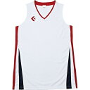 CB381701-1164-XO コンバース レディースゲームシャツ(ホワイト/レッド・サイズ:XO) CONVERSE