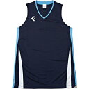 CB381701-2922-L コンバース レディースゲームシャツ(ネイビー/サックス・サイズ:L) CONVERSE