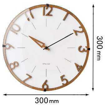 インターフォルム 電波掛け時計 INTERFORM Visse フィッセ ウォールクロック CL-3707 [CL3707]【返品種別A】