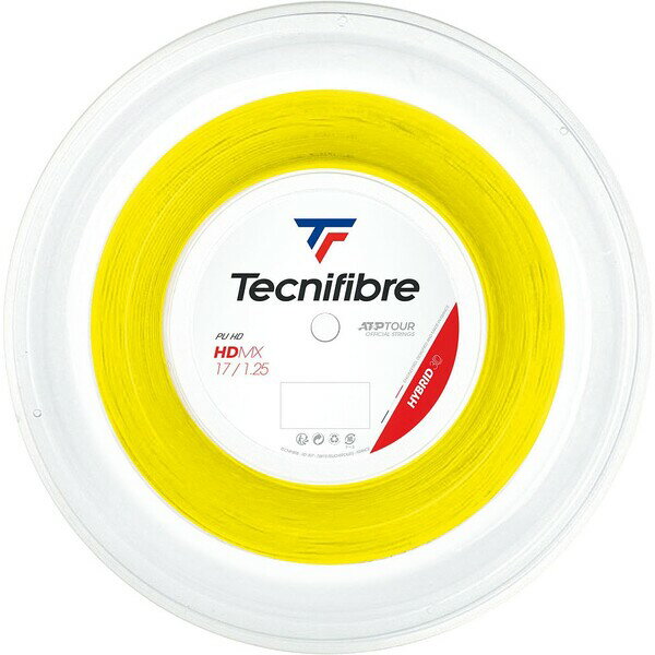 TCF-01RHD125XN Tecnifibre(テクニファイバー) 硬式テニス用ストリング HDMX 1.25(イエロー・サイズ:200m)