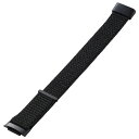 エレコム Fitbit Charge5 交換バンド（ブラック） ELECOM SW-FI221BDNYBK 